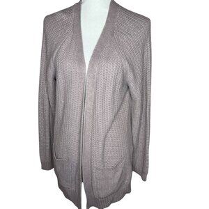 FatFace Womens Cardigan Womens Size 12 Open-Front Knit Pale Iris Purple Cozy